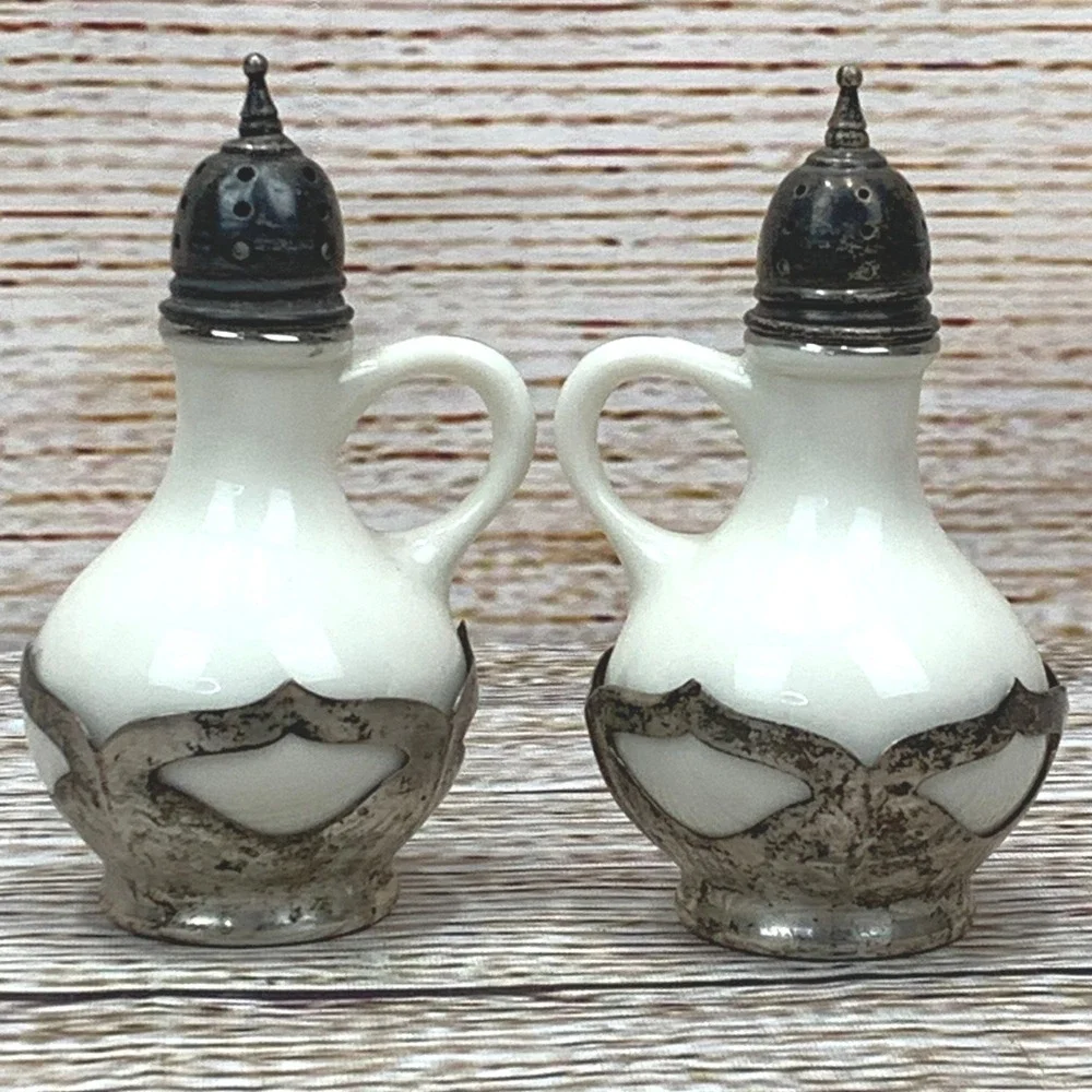Vintage Lenox Sterling‎ Weighted Salt and Pepper Shakers Made in USA